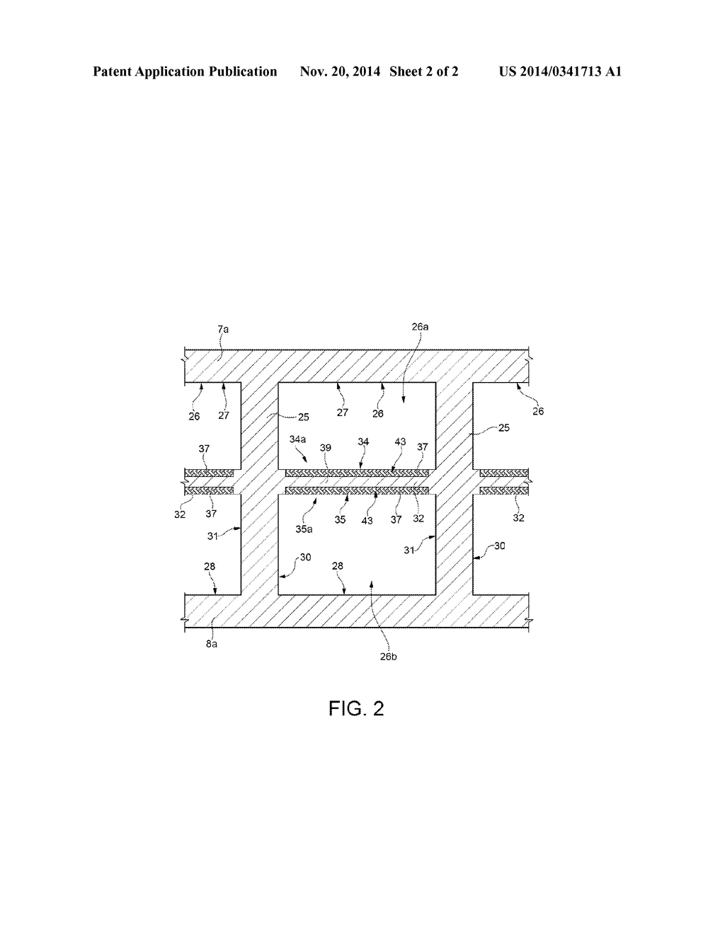 LOW PRESSURE TURBINE PROVIDED WITH SPLITTERS AT THE LAST STATOR ARRAY, IN     PARTICULAR FOR A GAS TURBINE ENGINE - diagram, schematic, and image 03