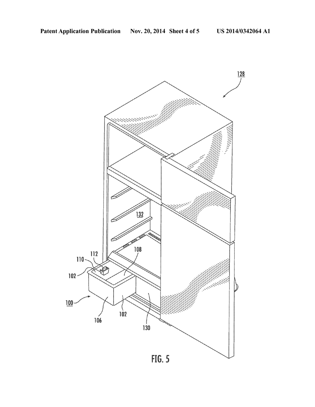 Refrigerator Crisper and Ozonation System and Method - diagram, schematic, and image 05