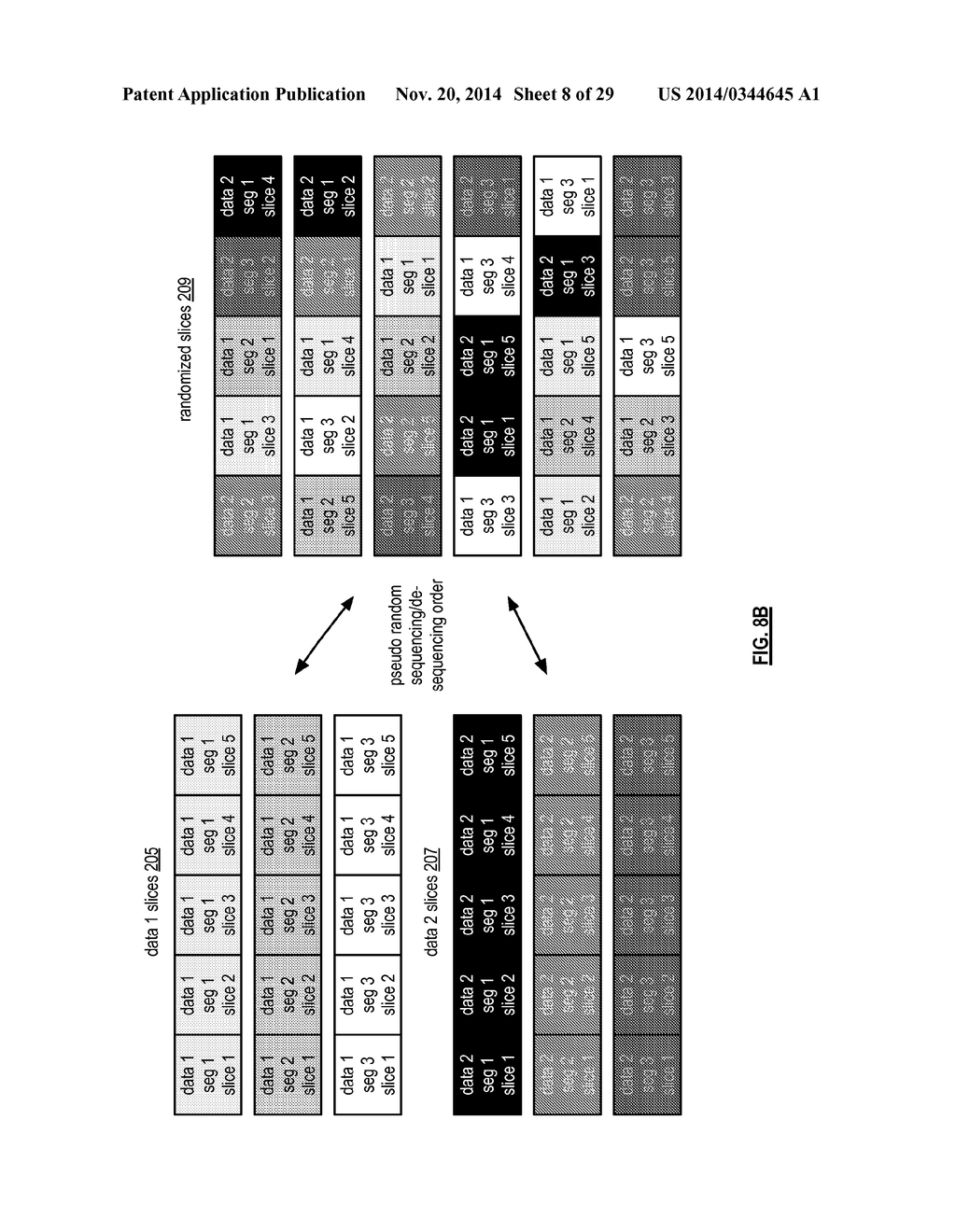 DISTRIBUTED STORAGE WITH AUXILIARY DATA INTERSPERSAL AND METHOD FOR USE     THEREWITH - diagram, schematic, and image 09