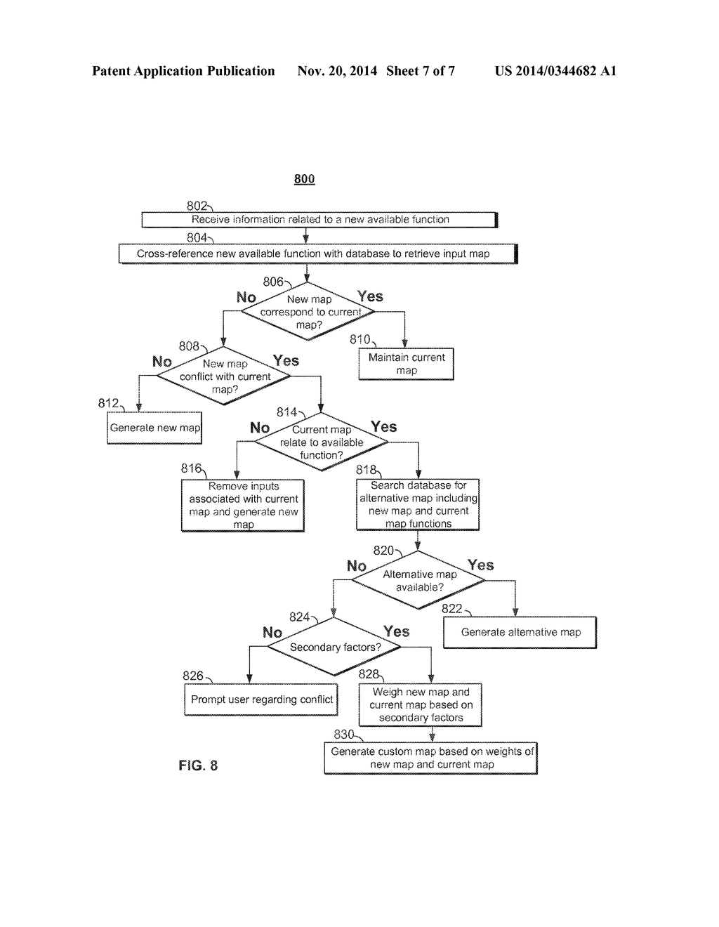 METHODS AND SYSTEMS FOR CUSTOMIZING TACTILELY DISTINGUISHABLE INPUTS ON A     USER INPUT INTERFACE BASED ON AVAILABLE FUNCTIONS - diagram, schematic, and image 08