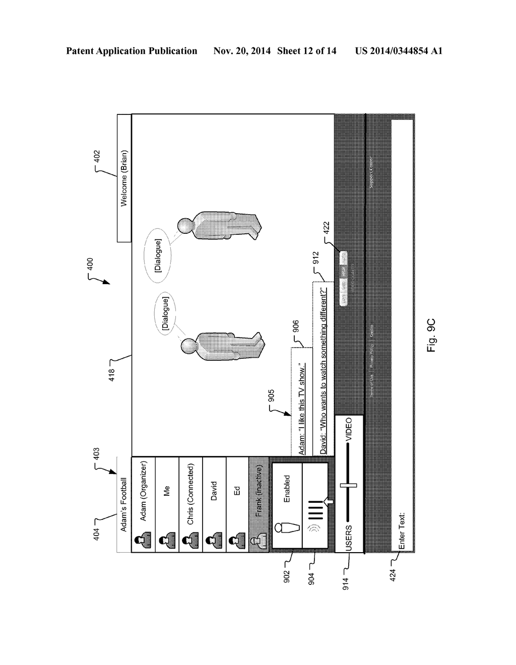Method and System for Displaying Speech to Text Converted Audio with     Streaming Video Content Data - diagram, schematic, and image 13