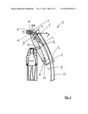 Monitoring device and method for monitoring a movement profile of a user     in the region of an actuating element of an aircraft or spacecraft diagram and image