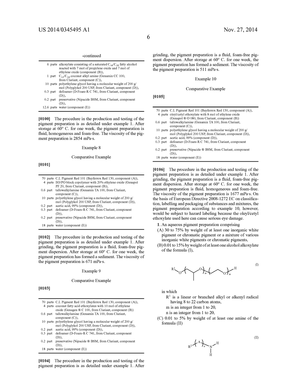 Alkoxylates And Amine-Containing Inorganic Pigment Dispersions - diagram, schematic, and image 07