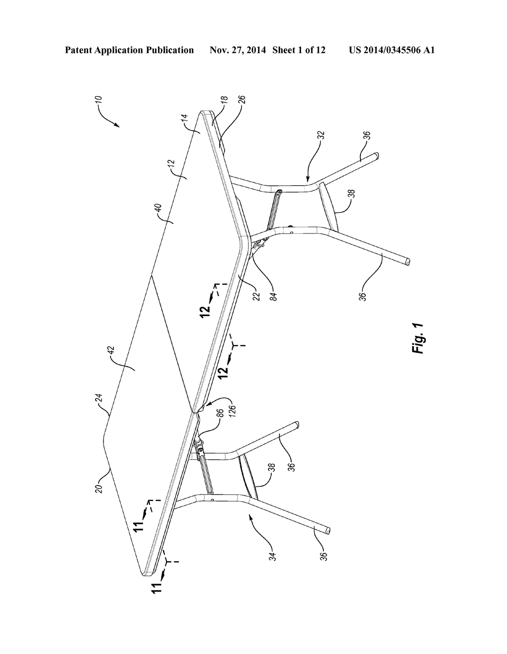 Folding Table - diagram, schematic, and image 02