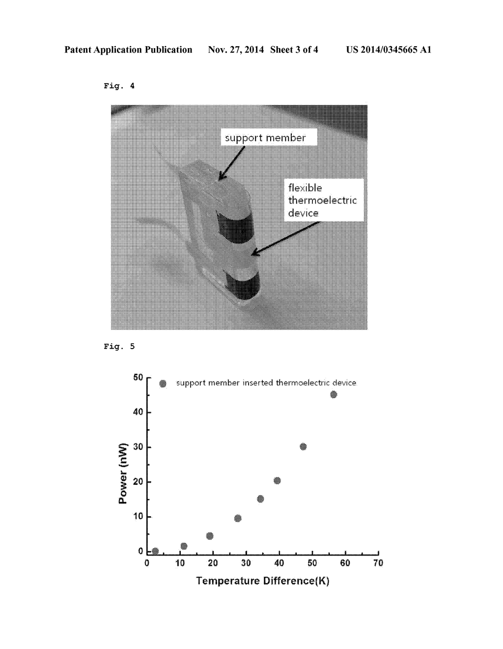 THERMOELECTRIC ELEMENT HAVING STRUCTURE CAPABLE OF IMPROVING THERMAL     EFFICIENCY - diagram, schematic, and image 04