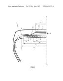 TIRE COMPRISING A LAYER OF CIRCUMFERENTIAL REINFORCING ELEMENTS diagram and image