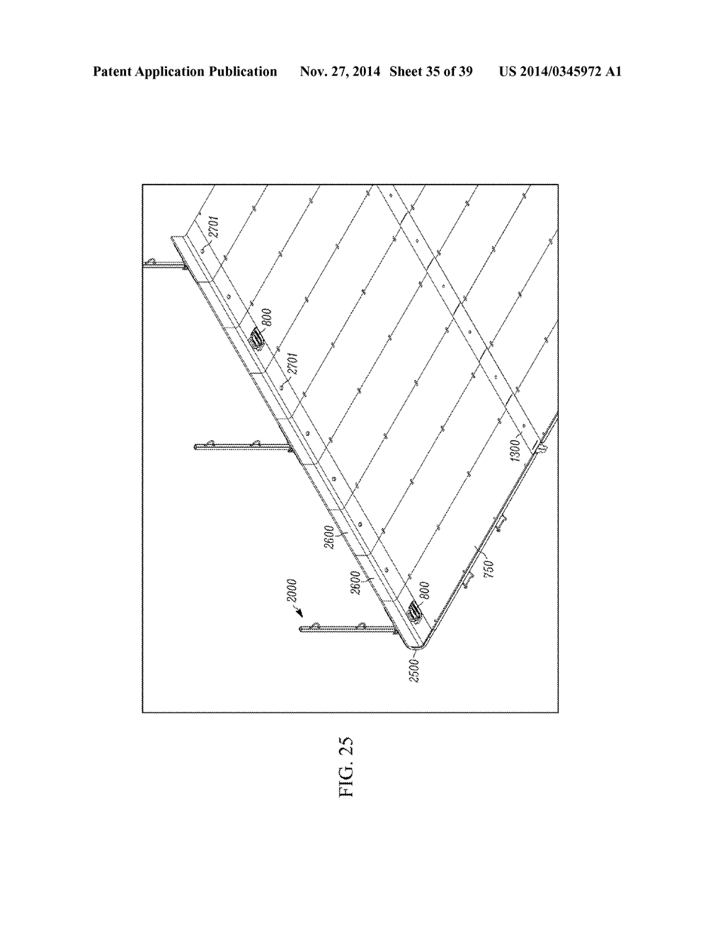 WORK PLATFORM SYSTEM INCLUDING SUSPENDED PANELED PORTION AND METHOD OF     IMPLEMENTING SAME - diagram, schematic, and image 36