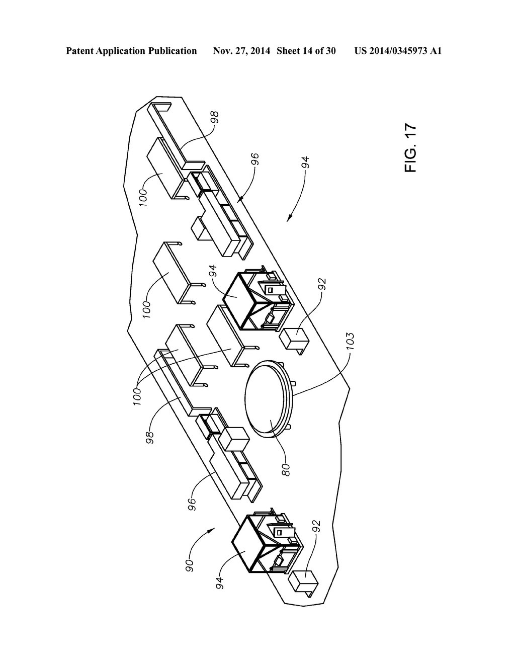 HANGING PLATFORM ASSEMBLY AND METHOD OF USING THE SAME - diagram, schematic, and image 15