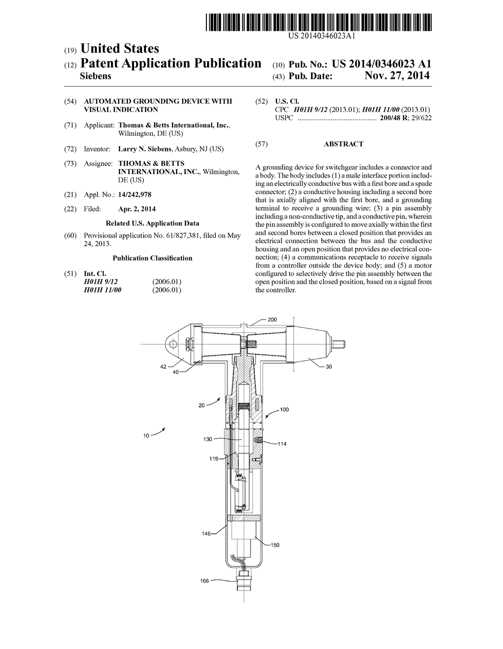 AUTOMATED GROUNDING DEVICE WITH VISUAL INDICATION - diagram, schematic, and image 01