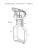 Trigger Sprayer With Bottle Filling Conduit diagram and image