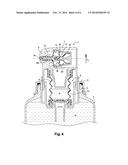 SYSTEM FOR CLOSING A DEVICE FOR THE LOW-PRESSURE DISPENSING OF A PASTY     LIQUID MATERIAL diagram and image