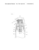 NOZZLE OPENING/SHUTTING DEVICE FOR AIRLESS TYPE COSMETIC VESSEL diagram and image