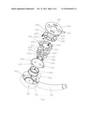 Concealed Top Cover-Type Shower Head diagram and image