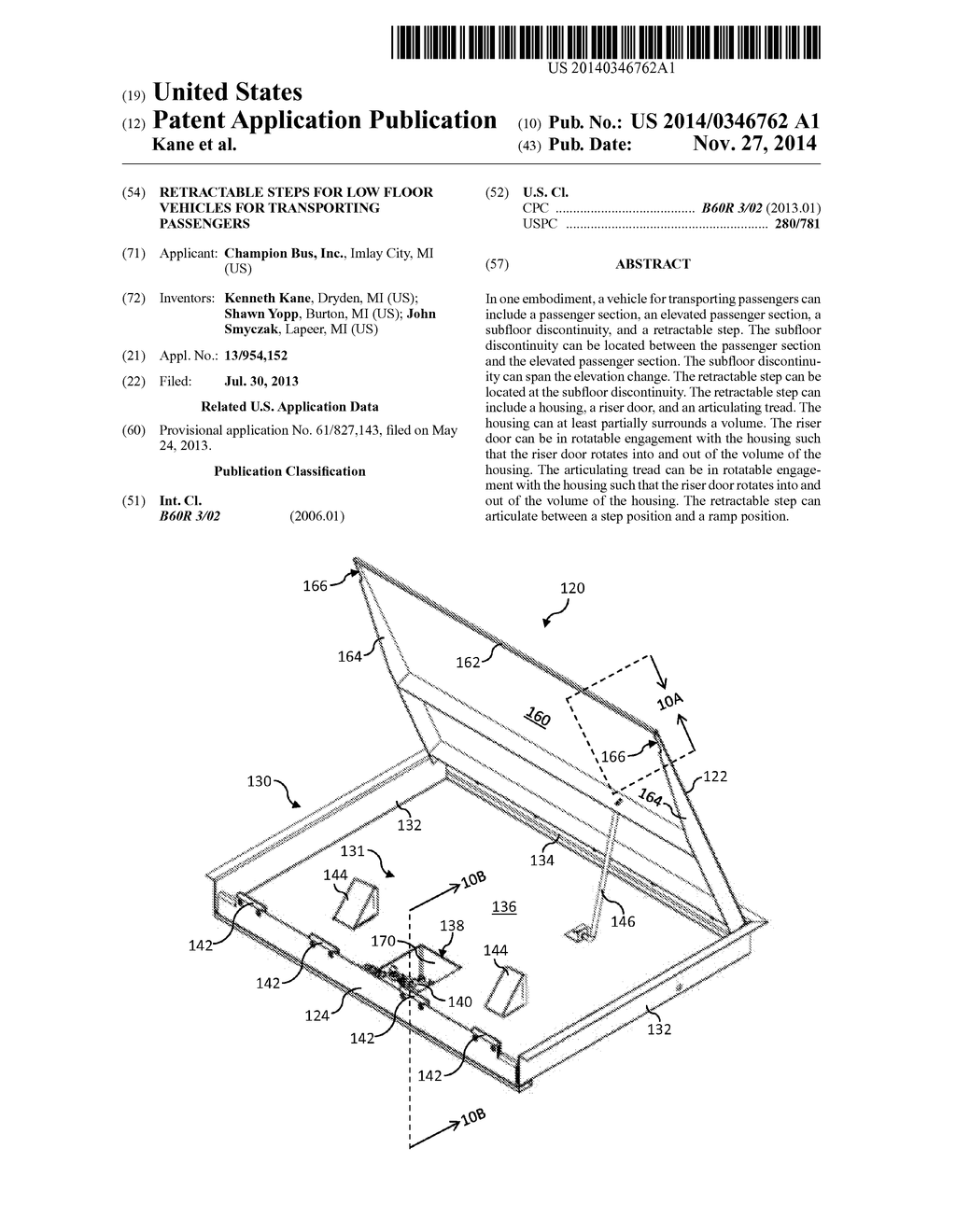 RETRACTABLE STEPS FOR LOW FLOOR VEHICLES FOR TRANSPORTING PASSENGERS - diagram, schematic, and image 01