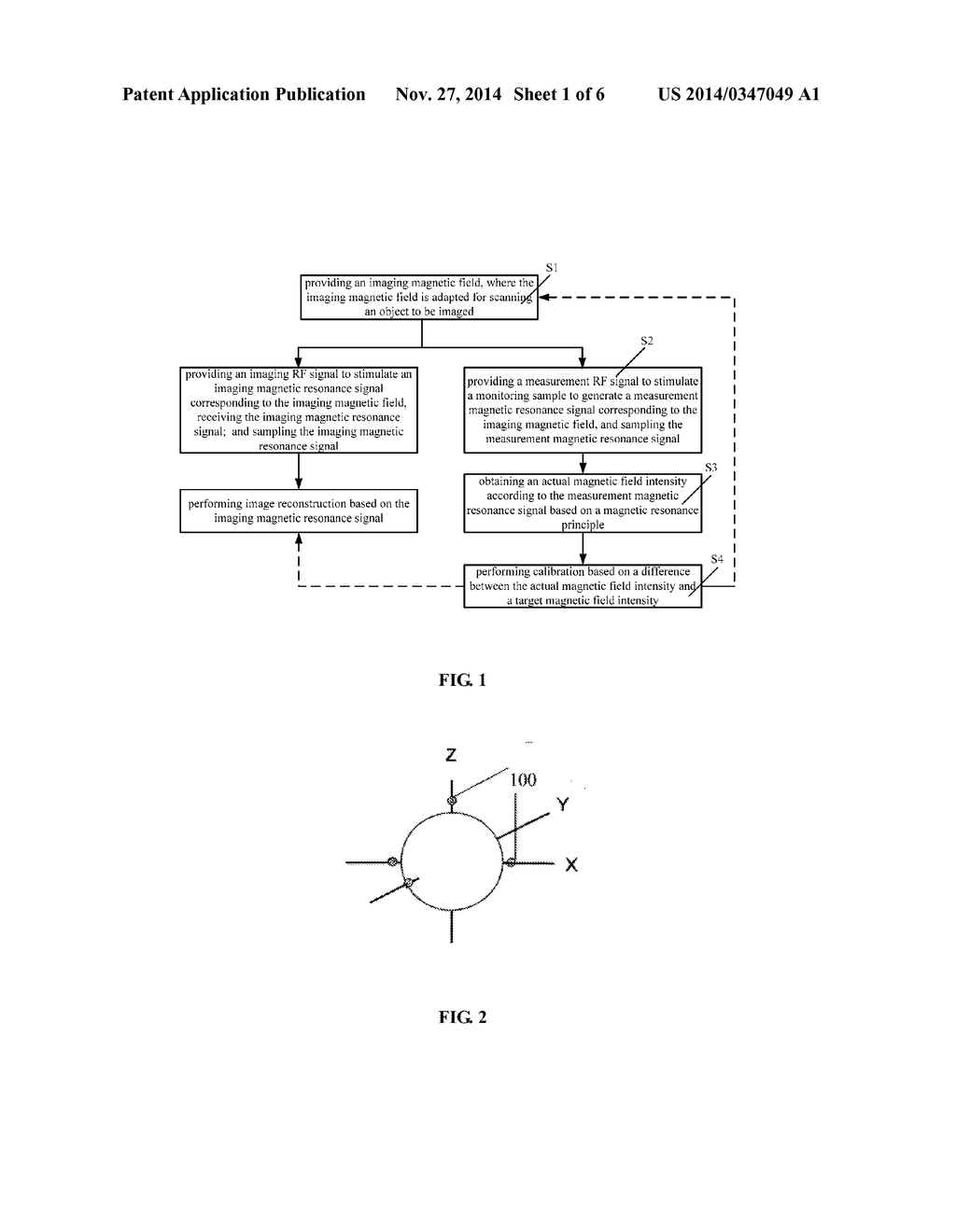 METHOD AND SYSTEM FOR MEASURING AND CALIBRATING IMAGING MAGNETIC FIELD IN     MAGNETIC RESONANCE APPARATUS - diagram, schematic, and image 02