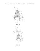 LIGHT-EMITTING DIODE LIGHTING APPARATUS HAVING MULTIFUNCTIONAL HEAT SINK     FLANGE diagram and image