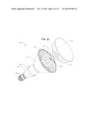 HARD-PRESSED GLASS LIGHT EMITTING DIODE FLOOD LAMP diagram and image