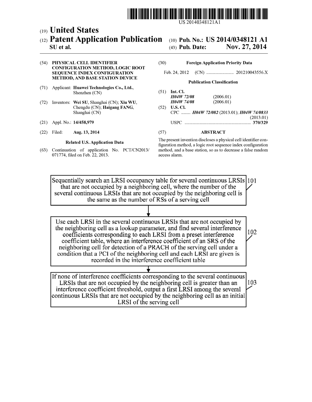 PHYSICAL CELL IDENTIFIER CONFIGURATION METHOD, LOGIC ROOT SEQUENCE INDEX     CONFIGURATION METHOD, AND BASE STATION DEVICE - diagram, schematic, and image 01