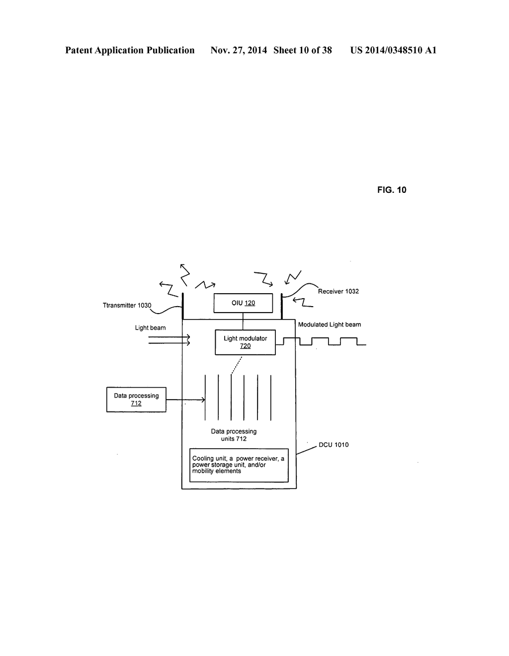 DATA CENTER WITH FREE-SPACE OPTICAL COMMUNICATIONS - diagram, schematic, and image 11