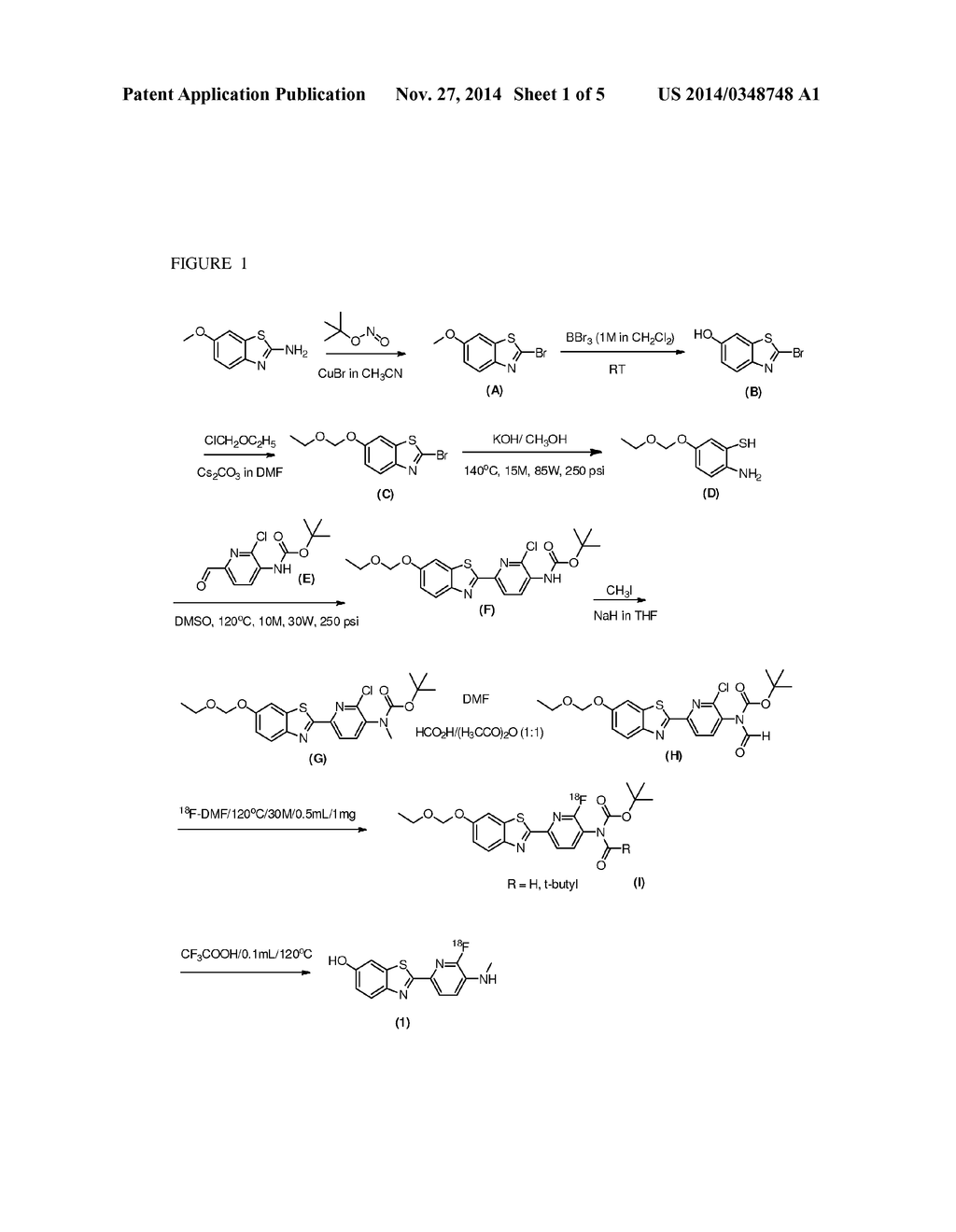 BETA-AMYLOID IMAGING AGENTS, METHODS OF MANUFACTURE, AND METHODS OF USE     THEREOF - diagram, schematic, and image 02