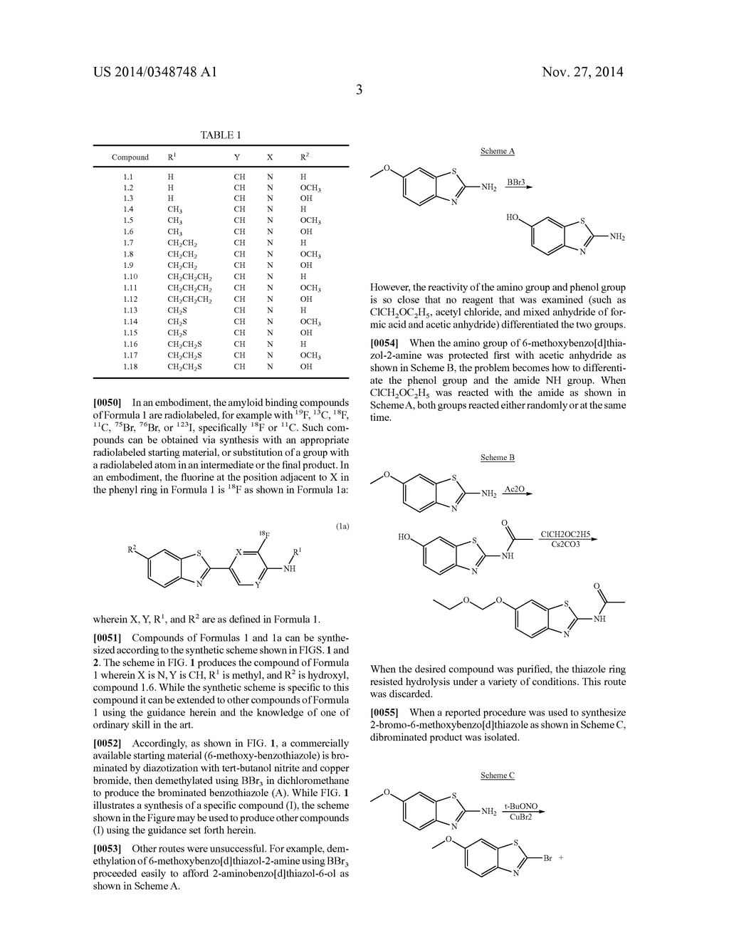 BETA-AMYLOID IMAGING AGENTS, METHODS OF MANUFACTURE, AND METHODS OF USE     THEREOF - diagram, schematic, and image 09