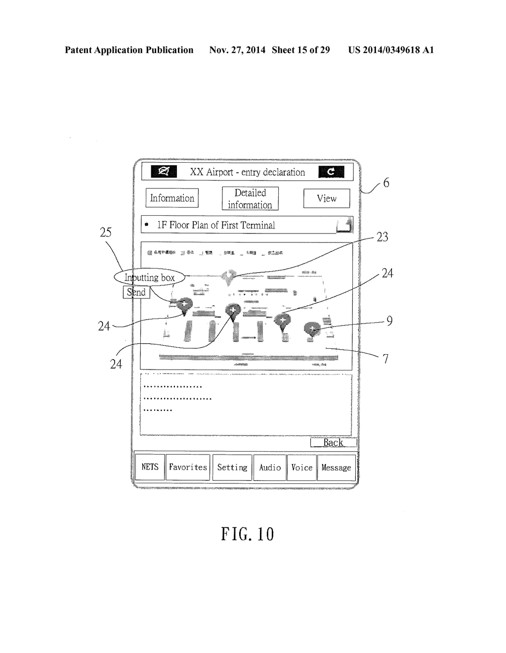 System for Actively Notifying Instant Messages and Locations in a Certain     Area and Method Therefor - diagram, schematic, and image 16