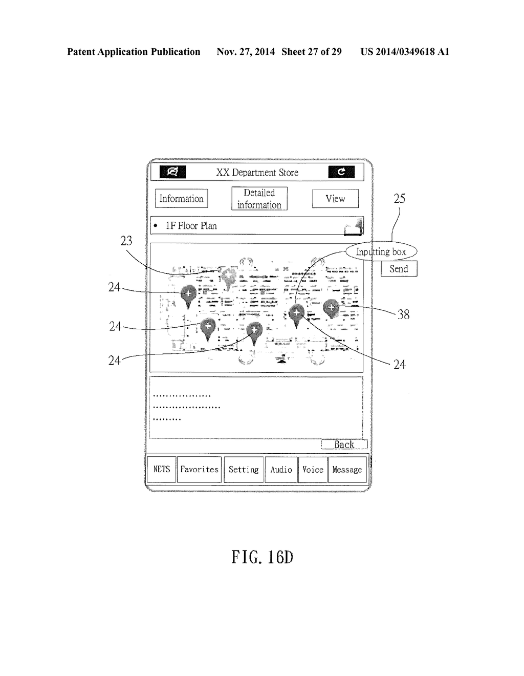 System for Actively Notifying Instant Messages and Locations in a Certain     Area and Method Therefor - diagram, schematic, and image 28