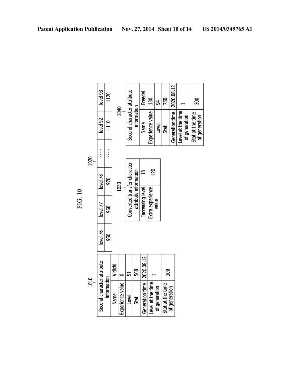 SERVER, METHOD, TERMINAL, AND RECORDING MEDIUM FOR PROVIDING GAME - diagram, schematic, and image 11