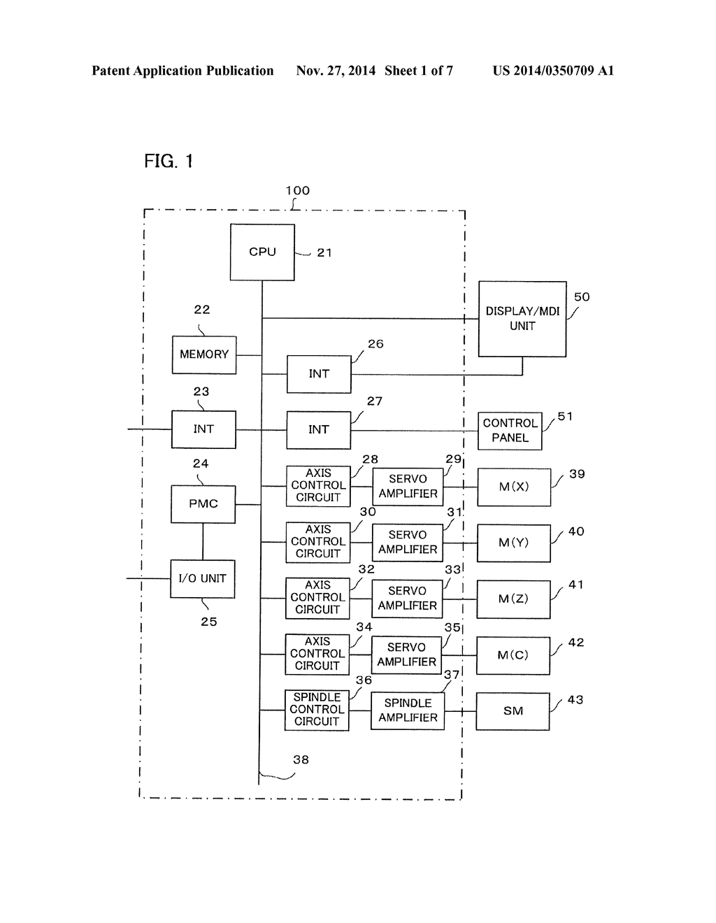 NUMERICAL CONTROLLER FOR CONTROLLING FEED SPEED - diagram, schematic, and image 02