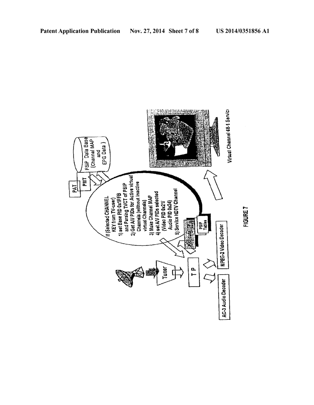 VIRTUAL CHANNEL TABLE FOR A BROADCAST PROTOCOL AND METHOD OF BROADCASTING     AND RECEIVING BROADCAST SIGNALS USING THE SAME - diagram, schematic, and image 08