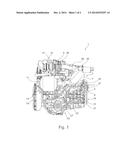 Cylinder Block Arrangement with an Exhaust Gas System diagram and image