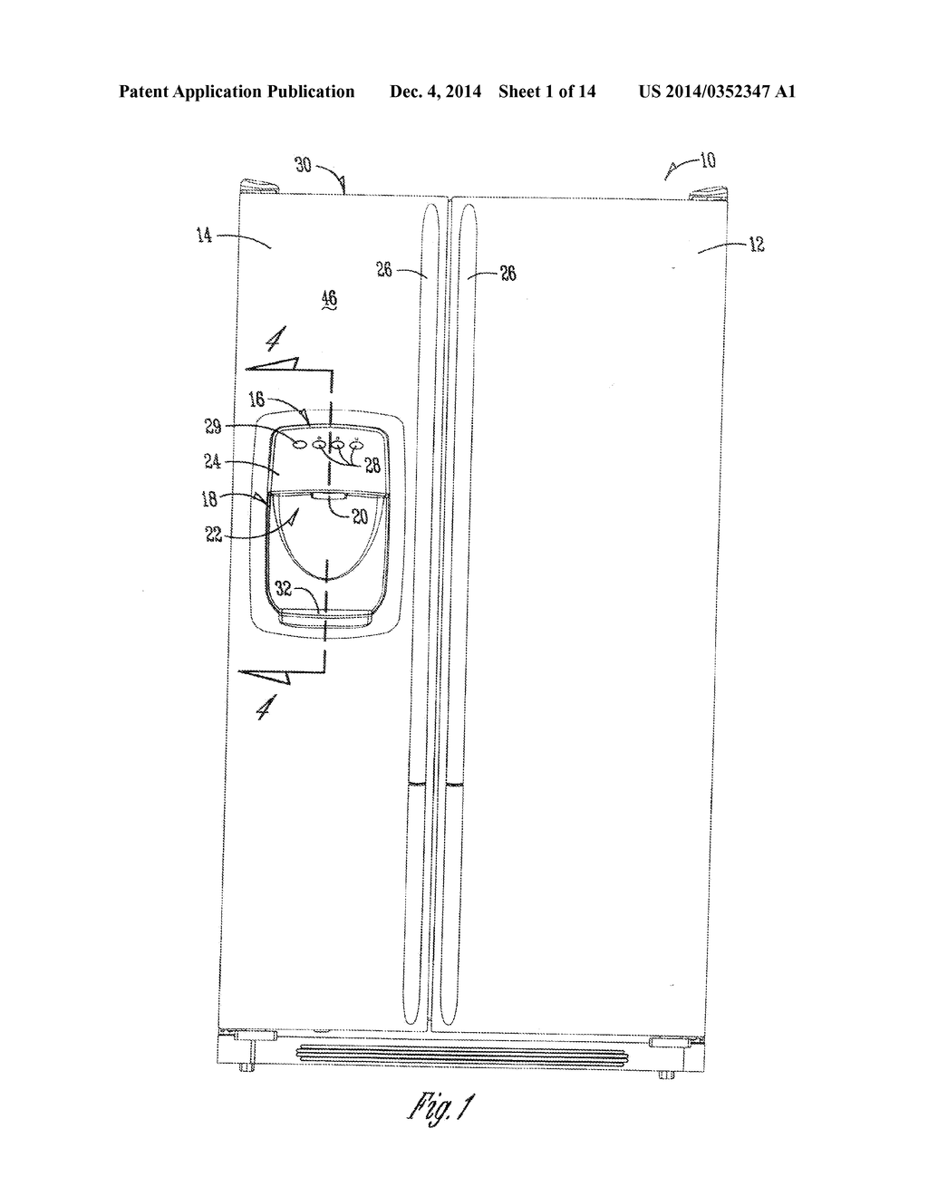 REFRIGERATOR WITH A WATER AND ICE DISPENSER HAVING AN IMPROVED ICE CHUTE     AIR SEAL - diagram, schematic, and image 02
