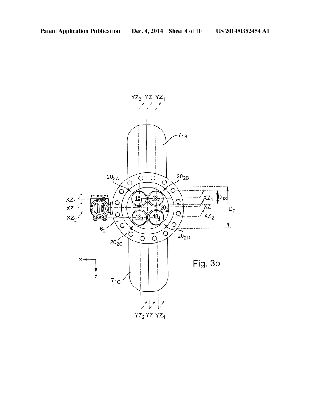 Measuring Transducer of Vibration-Type with Four Curved Measuring Tubes - diagram, schematic, and image 05