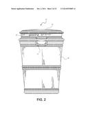 Diverter and Lid Assembly for Use with a Rain Barrel Device and System diagram and image