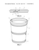 Diverter and Lid Assembly for Use with a Rain Barrel Device and System diagram and image