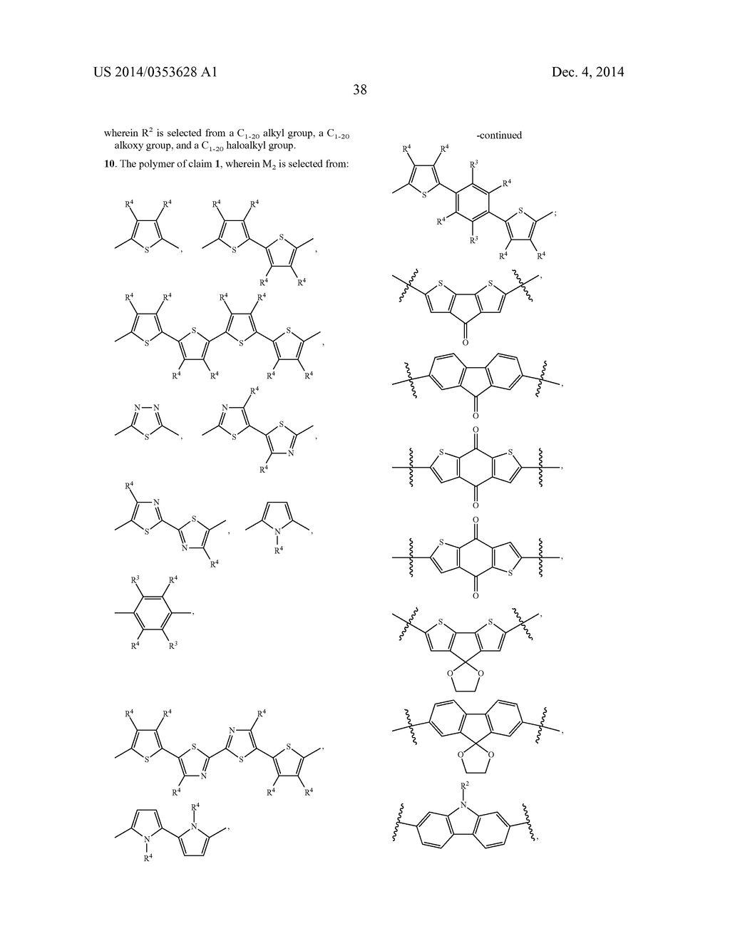 Heteroaromatic Semiconducting polymers - diagram, schematic, and image 41