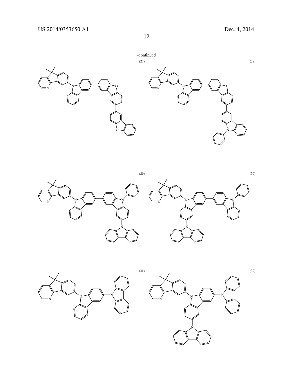 MATERIAL FOR ORGANIC ELECTROLUMINESCENT ELEMENT AND ORGANIC     ELECTROLUMINESCENT ELEMENT USING SAME - diagram, schematic, and image 14