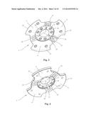 APPARATUS AND METHOD FOR CLAMPING A COMPONENT ON A ROTATING MACHINE PART diagram and image