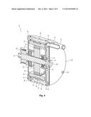 ELECTRIC MACHINE WITH LIQUID COOLED HOUSING AND END CAP diagram and image