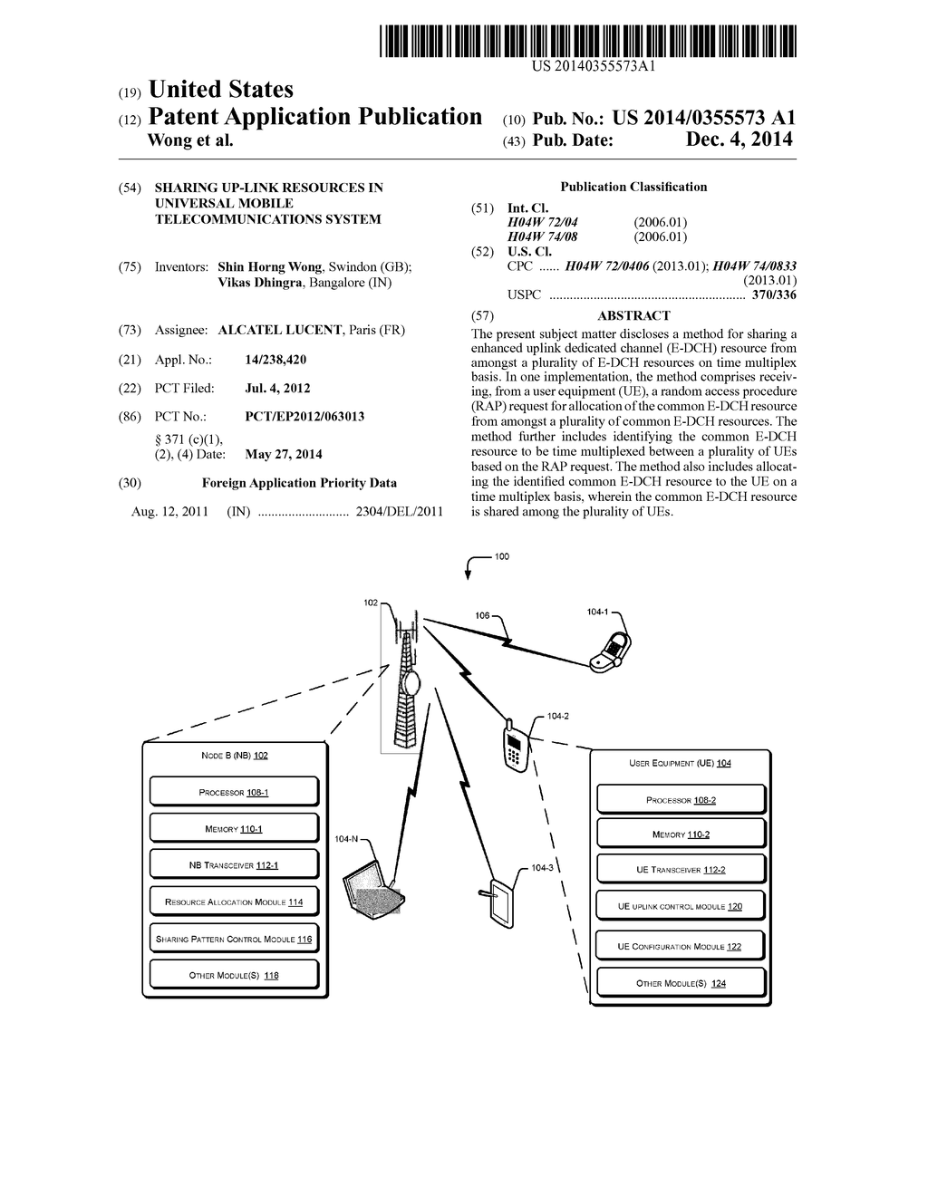 SHARING UP-LINK RESOURCES IN UNIVERSAL MOBILE TELECOMMUNICATIONS SYSTEM - diagram, schematic, and image 01