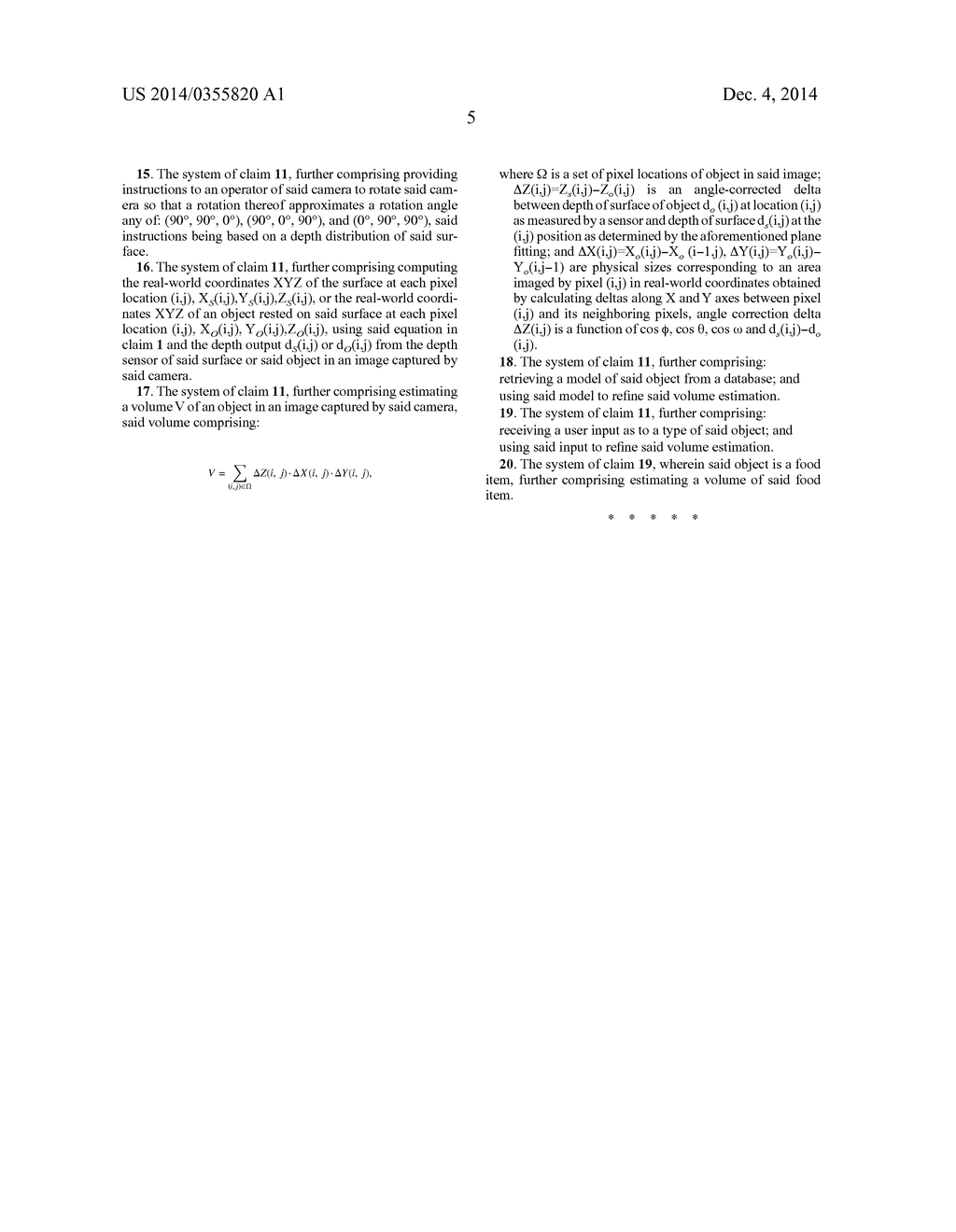 ESTIMATING A POSE OF A CAMERA FOR VOLUME ESTIMATION - diagram, schematic, and image 10