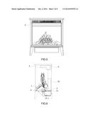 Multifunctional humidifying and heating device with 3D simulated flame diagram and image