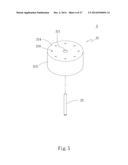 CONNECTION STRUCTURE APPLIED TO A FAN FOR CONNECTING A METAL MEMBER WITH A     SHAFT BY MEANS OF LASER diagram and image