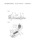 METHOD AND DEVICE FOR APPLYING POWDER OR GRANULE AND METHOD FOR     MANUFACTURING A HEAT GENERATING ELEMENT USING THE SAME diagram and image