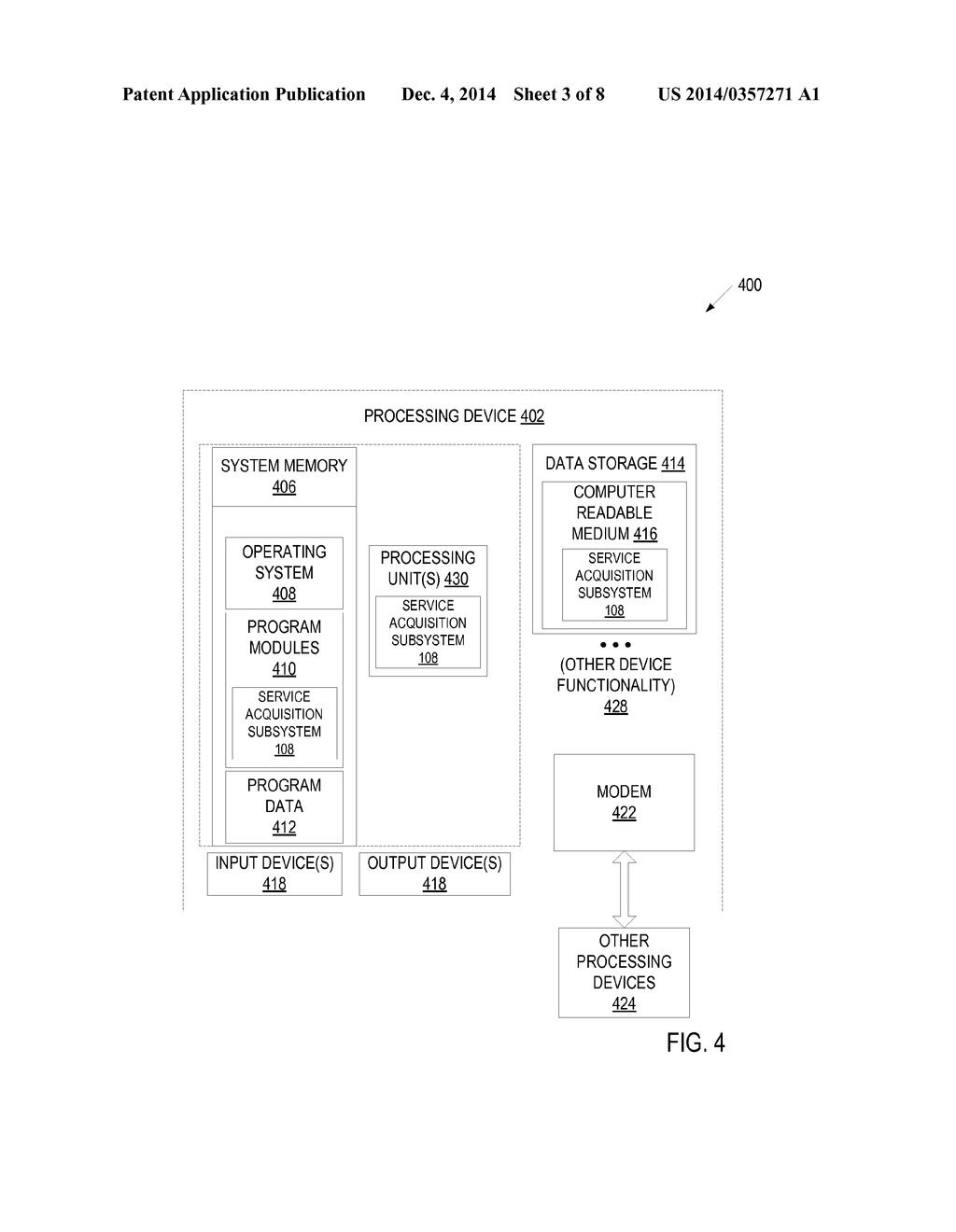 REDUCING SERVICE ACQUISITION TIME WHEN A USER DEVICE IS POWERED UP - diagram, schematic, and image 04