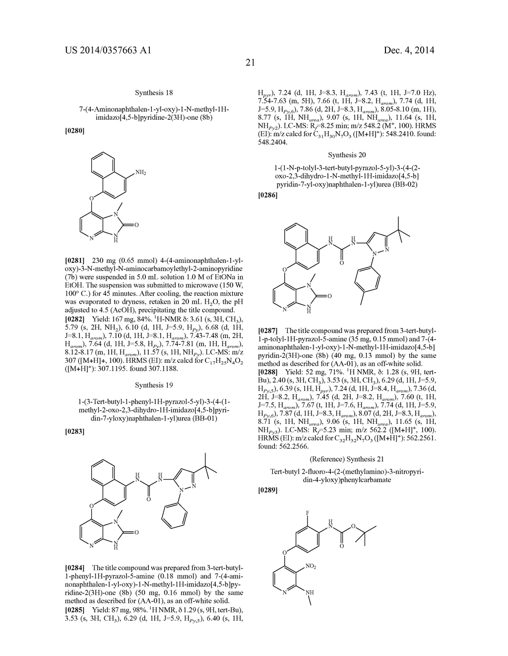 1-(5-TERT-BUTYL-2-PHENYL-2H-PYRAZOL-3-YL)-3-[2-FLUORO-4-(1-METHYL-2-OXO-2,-    3-DIHYDRO-1H-IMIDAZO[4,5-B]PYRIDIN-7-YLOXY)-PHENYL]-UREAAND RELATED     COMPOUNDS AND THEIR USE IN THERAPY - diagram, schematic, and image 32