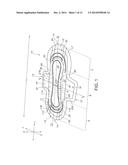 Absorbent Article With Non-Uniform Dimensioned Side Barriers diagram and image