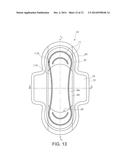 Absorbent Article With Non-Uniform Dimensioned Side Barriers diagram and image