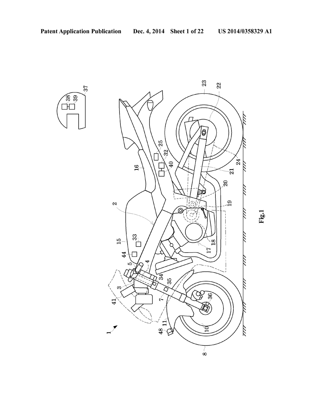 RIDER CHARACTERISTIC ASSESSMENT DEVICE AND STRADDLE-RIDDEN VEHICLE     PROVIDED THEREWITH - diagram, schematic, and image 02