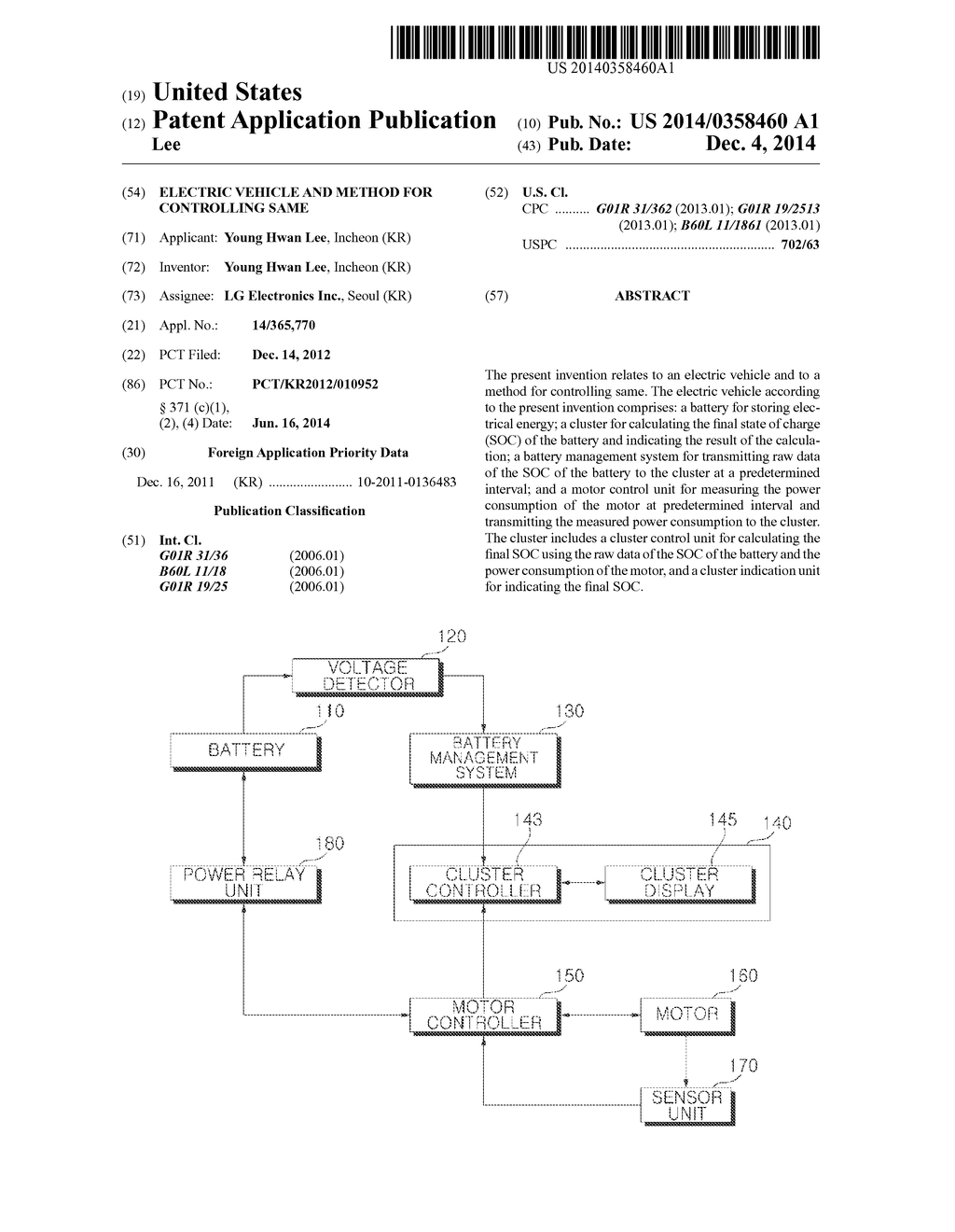 ELECTRIC VEHICLE AND METHOD FOR CONTROLLING SAME - diagram, schematic, and image 01